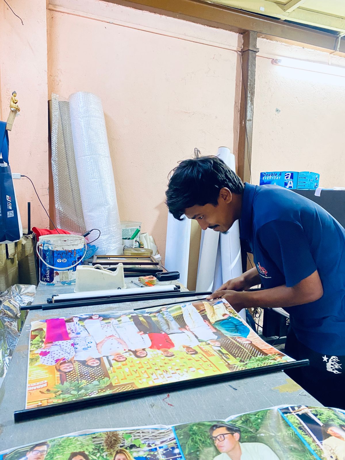 Flex Fitting & Sticker Pasting